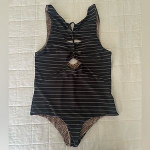 Acacia Swimwear Mauka Full Piece in Stripe